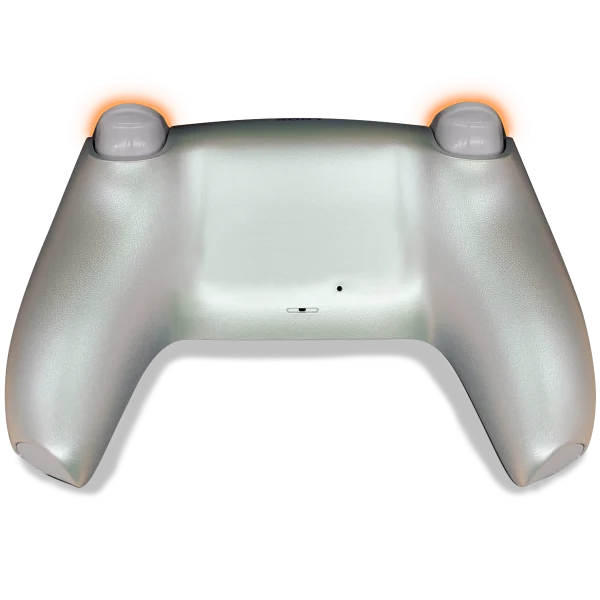 PS5 DualSense Chroma Pearl mit TMR-Sticks und Smart Triggern (Mausklick), Rückseite