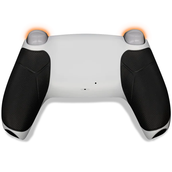 PS5 DualSense Chroma Pearl mit TMR-Sticks und Smart Triggern (Mausklick), Rubberized Grip Rückschale, Rückseite