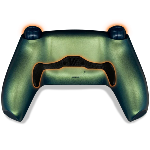 PS5 DualSense Chroma Teal mit TMR-Sticks, Pro-Setup mit Paddle und Smart Triggern, Rückseite