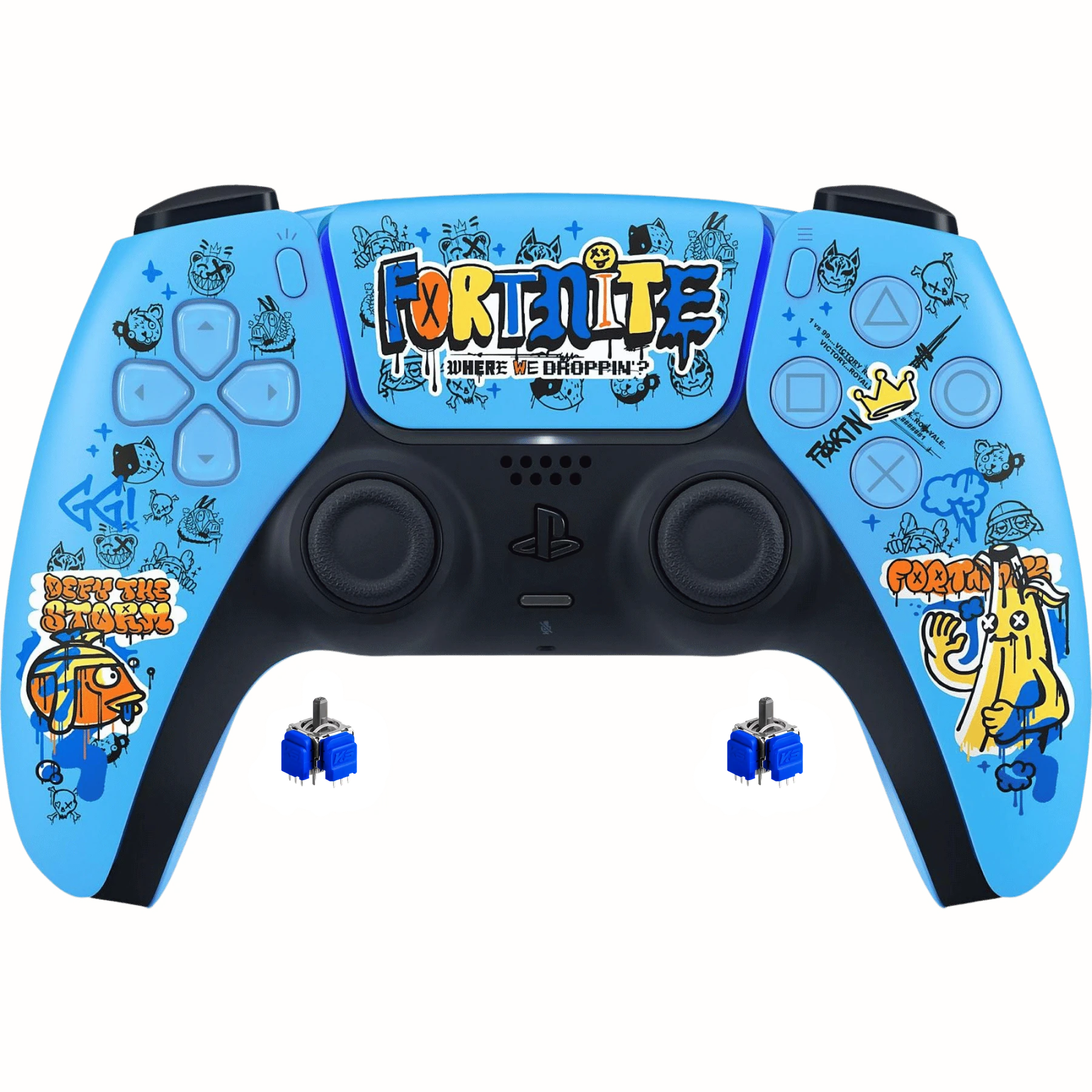 PS5 DualSense Controller mit TMR Sticks – Fortnite Limited Edition | Kein Stick Drift