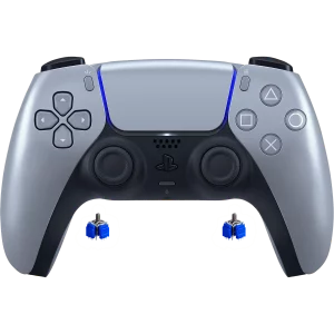 PS5 DualSense Controller mit TMR Sticks – Sterling Silver | Kein Stick Drift